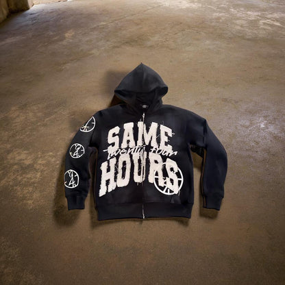 Unisex SAME HOURS Zip Hoodie