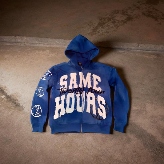 Unisex SAME HOURS Zip Hoodie